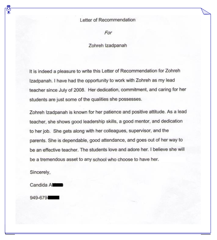 Letter Of Recommendation Child Care from www.irvinechildcare.net